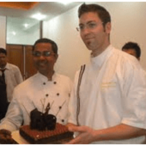 Démonstration de pâtisserie en Inde