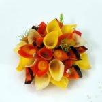 tarte de brandade carottes multicolores gel cumin